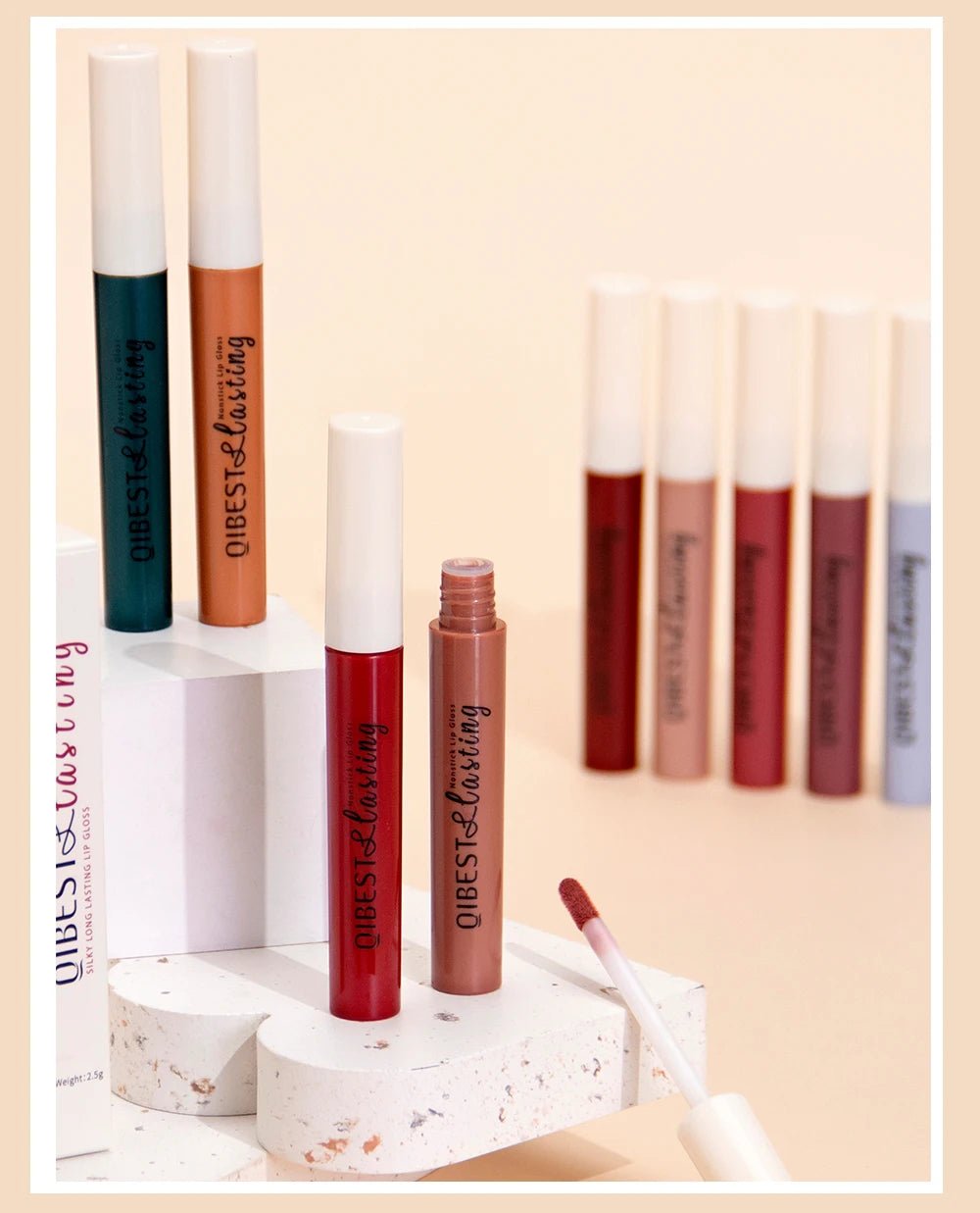 Matte Liquid Lipstick — Waterproof Long - Lasting Velvet Lip Gloss in 24 Natural & Bold Shades - Mzunye