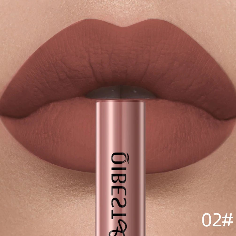 Matte Liquid Lipstick — Waterproof Long - Lasting Velvet Lip Gloss in 24 Natural & Bold Shades - Mzunye