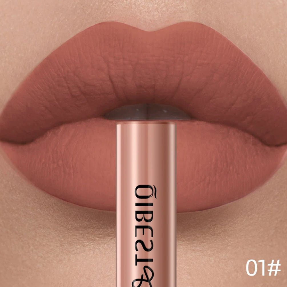 Matte Liquid Lipstick — Waterproof Long - Lasting Velvet Lip Gloss in 24 Natural & Bold Shades - Mzunye