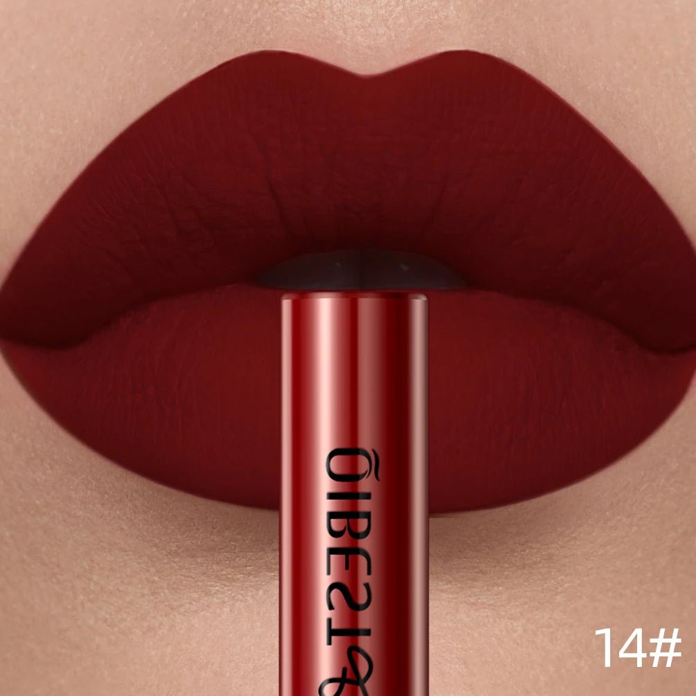 Matte Liquid Lipstick — Waterproof Long - Lasting Velvet Lip Gloss in 24 Natural & Bold Shades - Mzunye