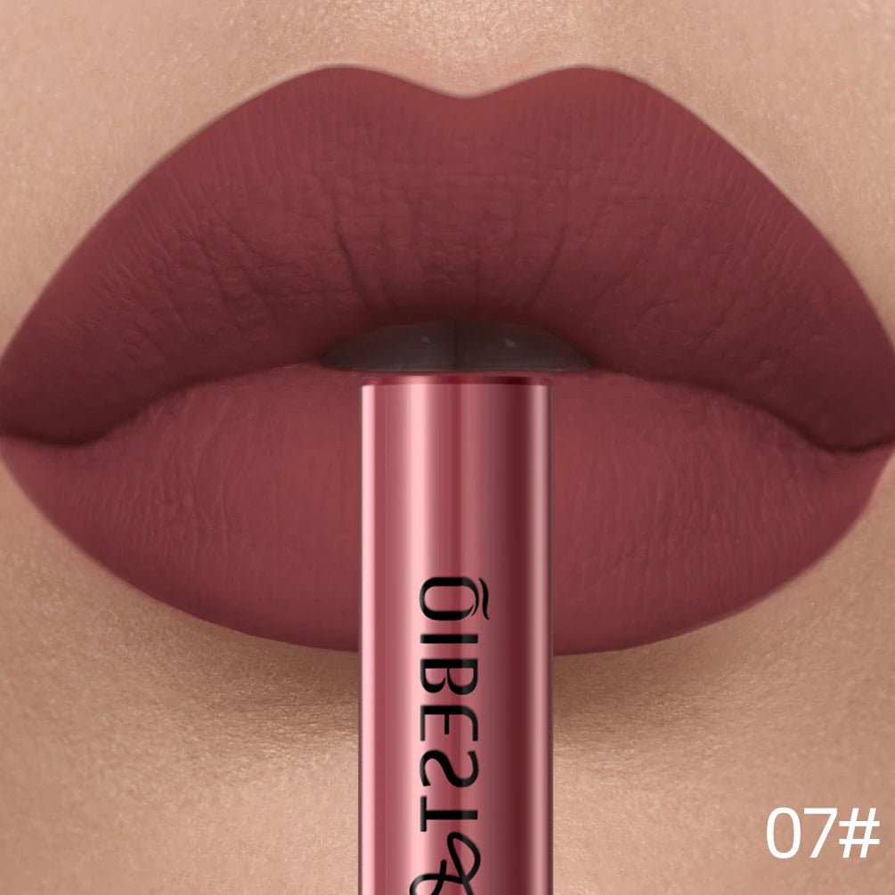 Matte Liquid Lipstick — Waterproof Long - Lasting Velvet Lip Gloss in 24 Natural & Bold Shades - Mzunye