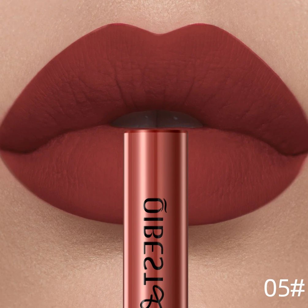 Matte Liquid Lipstick — Waterproof Long - Lasting Velvet Lip Gloss in 24 Natural & Bold Shades - Mzunye