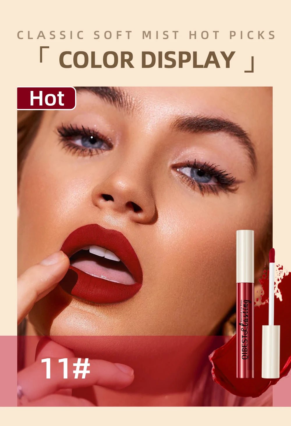 Matte Liquid Lipstick — Waterproof Long - Lasting Velvet Lip Gloss in 24 Natural & Bold Shades - Mzunye