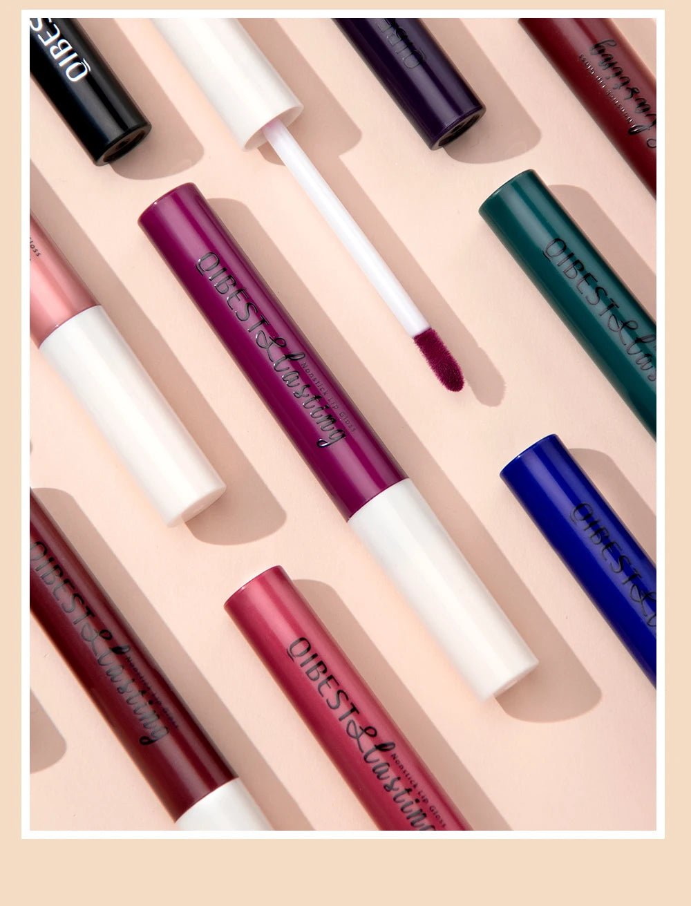 Matte Liquid Lipstick — Waterproof Long - Lasting Velvet Lip Gloss in 24 Natural & Bold Shades - Mzunye