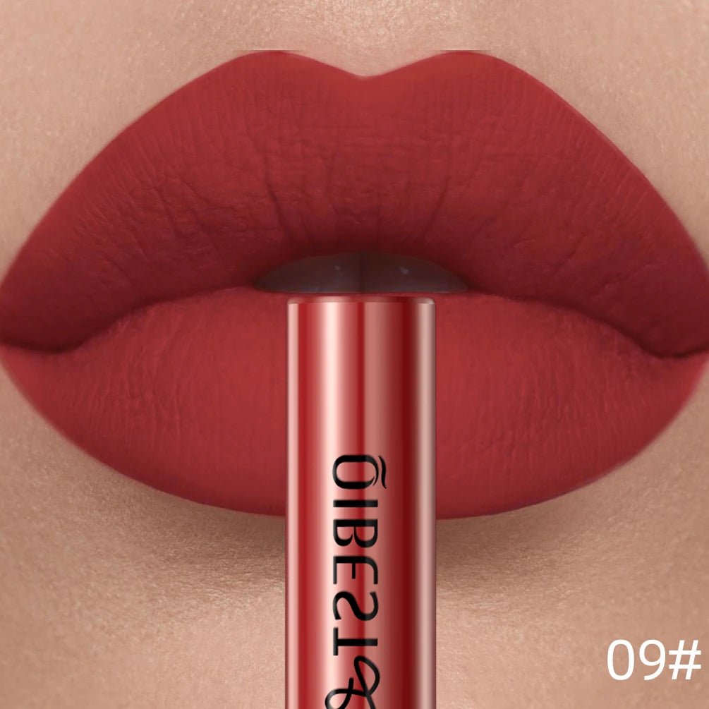 Matte Liquid Lipstick — Waterproof Long - Lasting Velvet Lip Gloss in 24 Natural & Bold Shades - Mzunye