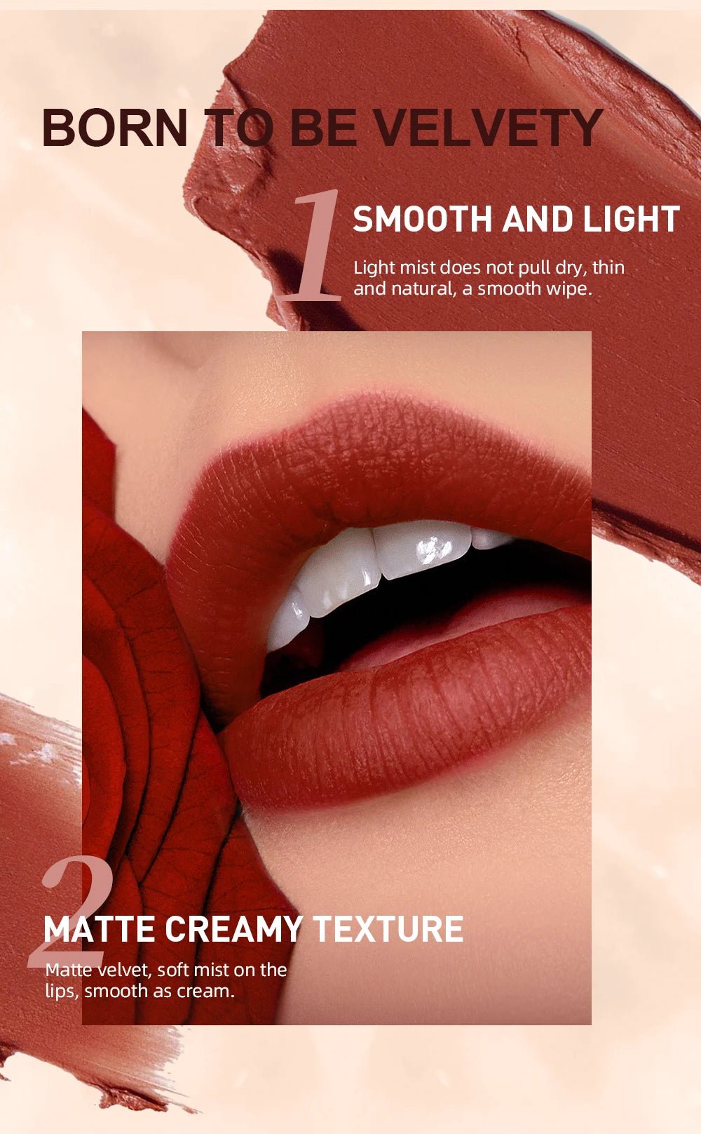 Matte Natural Lip Liner Pencil — Waterproof Long - Lasting Contour Lipstick Pen in 12 Shades for Women - Mzunye