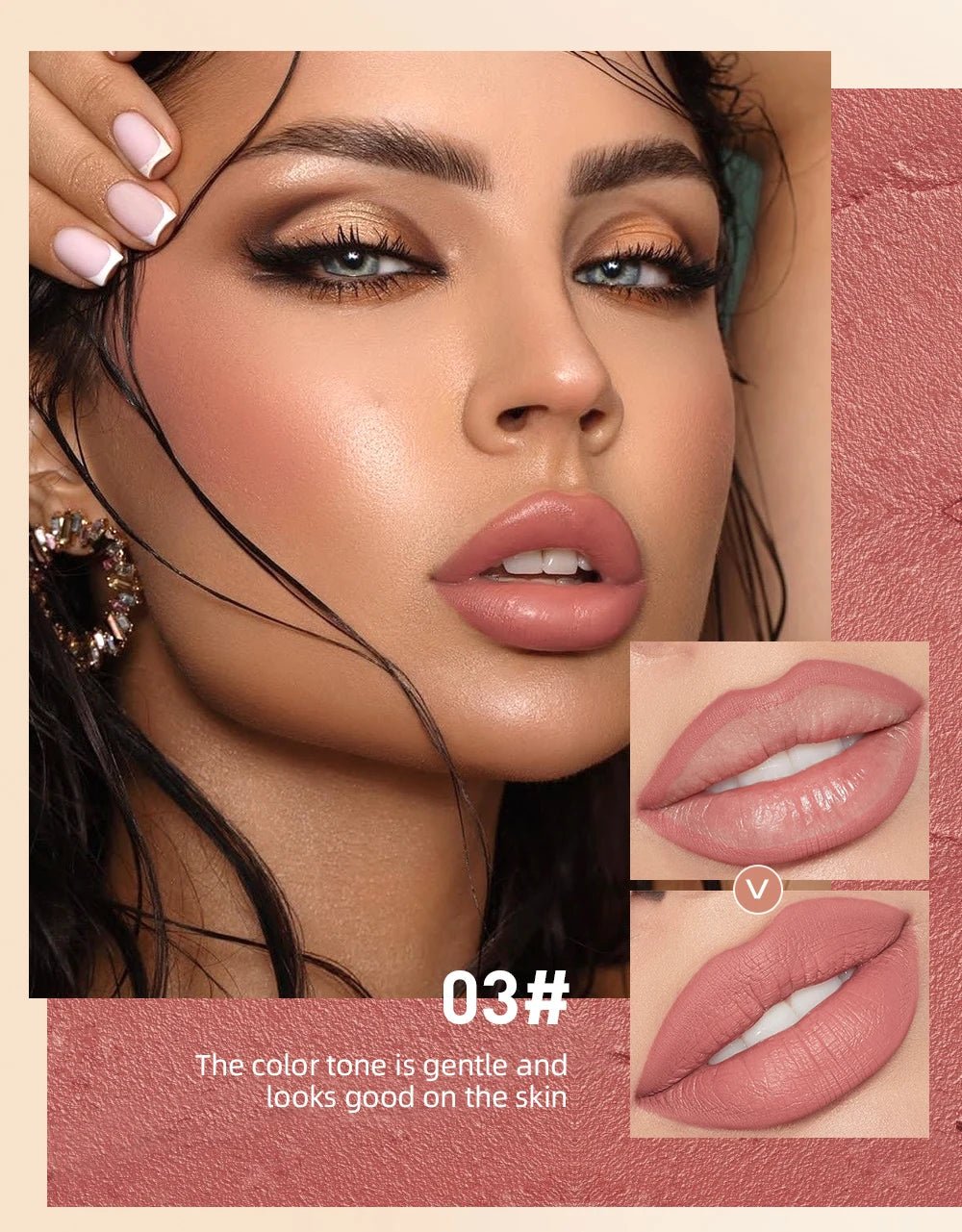 Matte Natural Lip Liner Pencil — Waterproof Long - Lasting Contour Lipstick Pen in 12 Shades for Women - Mzunye
