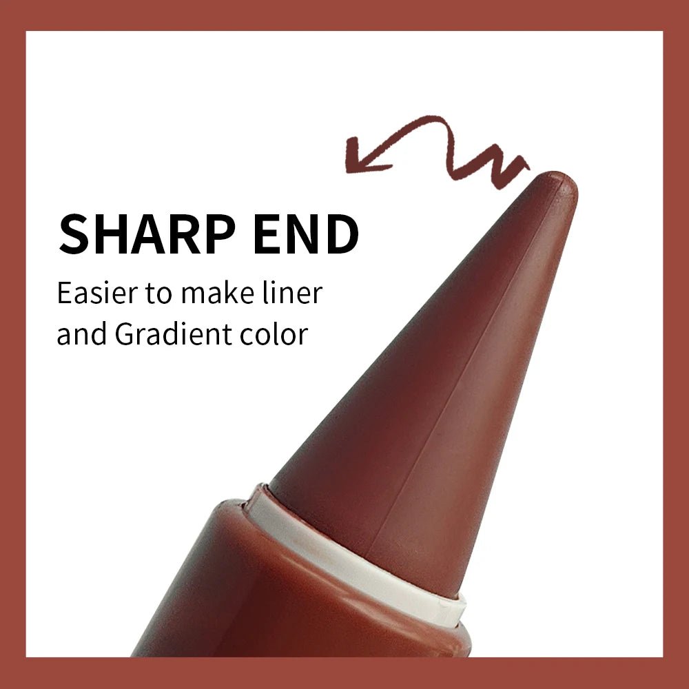 Matte Velvet Gradient Lip Liner — Smooth Long - Lasting Elegant Lip Pencil in 6 Shades - Mzunye