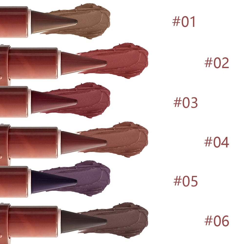Matte Velvet Gradient Lip Liner — Smooth Long - Lasting Elegant Lip Pencil in 6 Shades - Mzunye