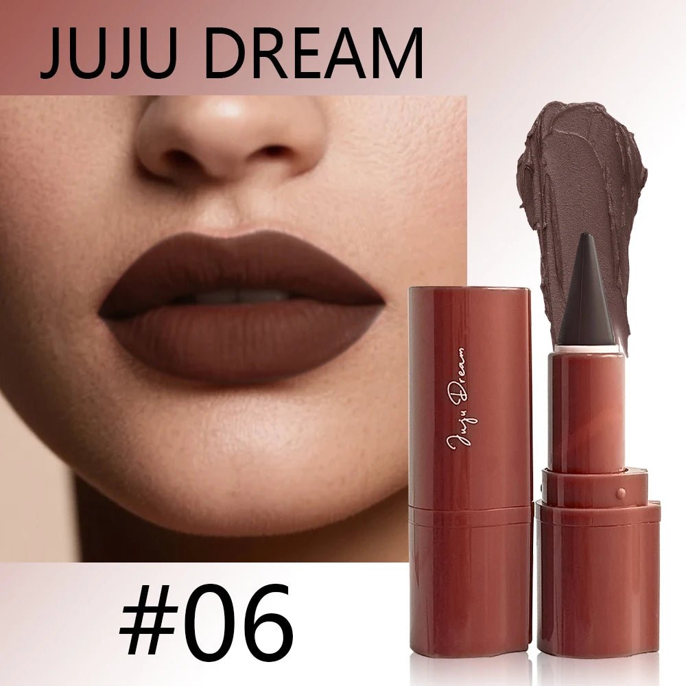 Matte Velvet Gradient Lip Liner — Smooth Long - Lasting Elegant Lip Pencil in 6 Shades - Mzunye