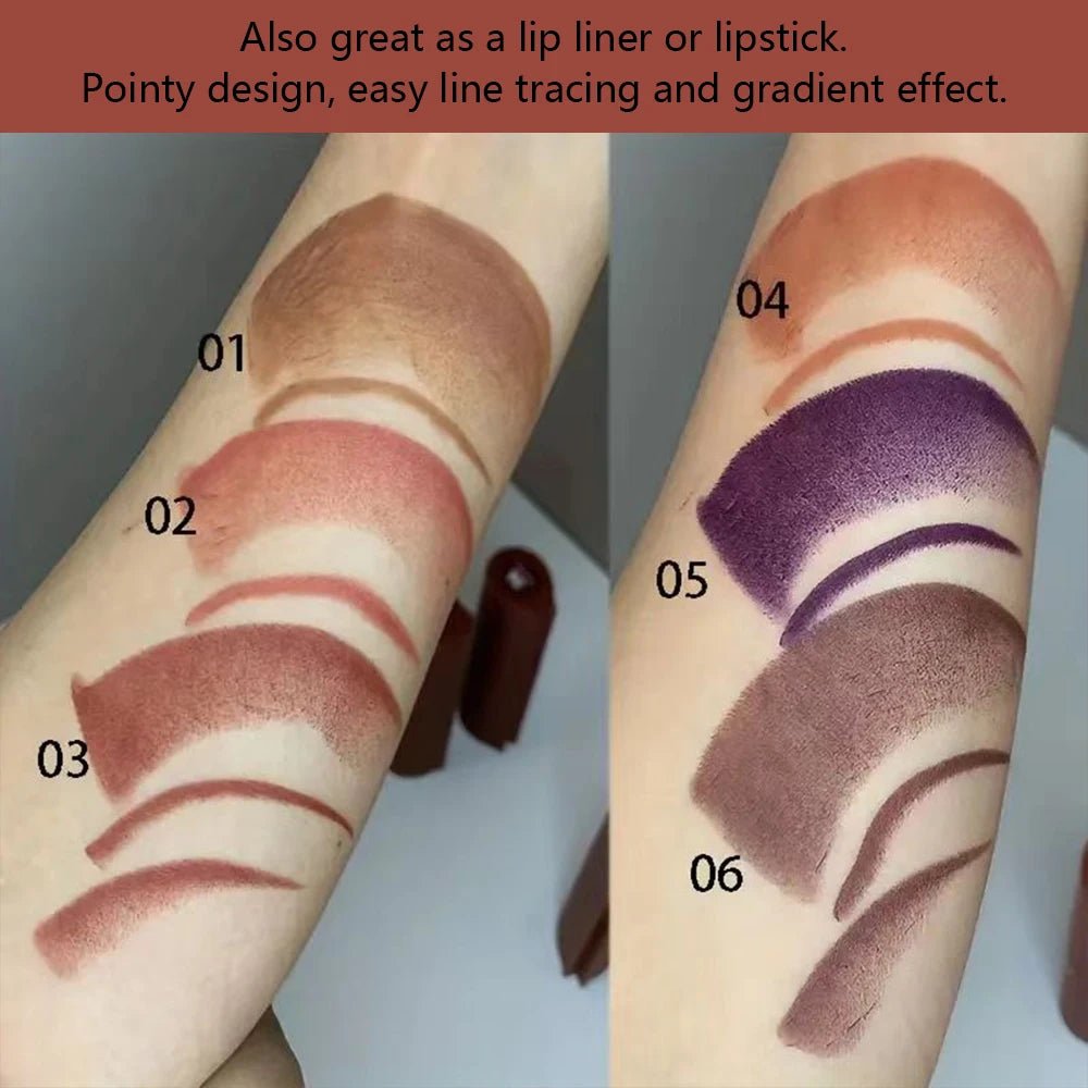 Matte Velvet Gradient Lip Liner — Smooth Long - Lasting Elegant Lip Pencil in 6 Shades - Mzunye