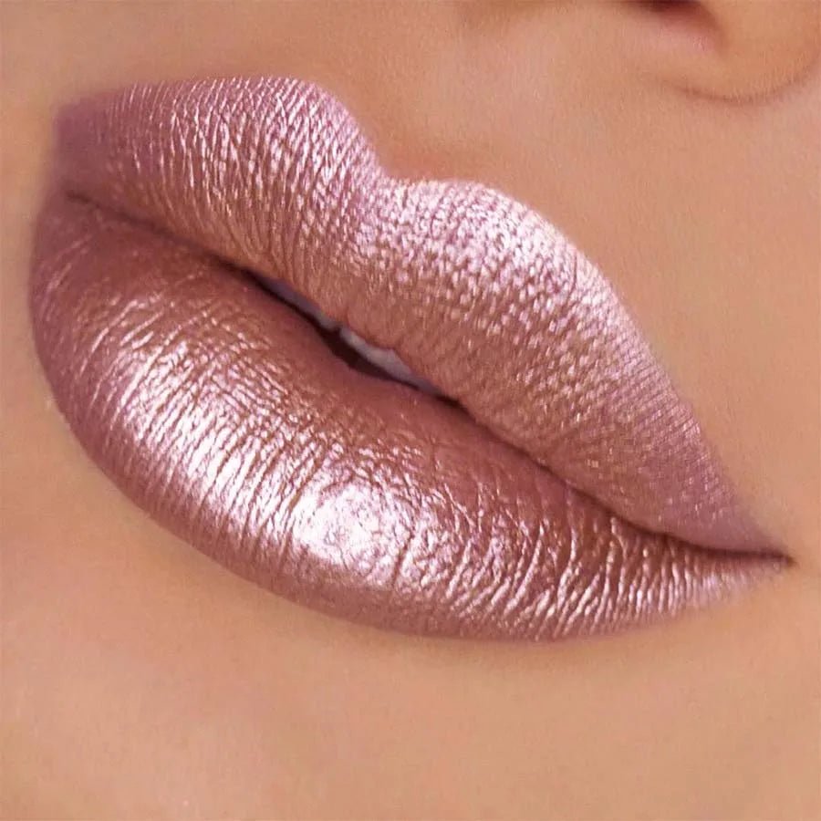 Metallic Glitter Lip Glaze — Long - Lasting Shimmer Lipstick Waterproof Luminous Lip Tint - Mzunye