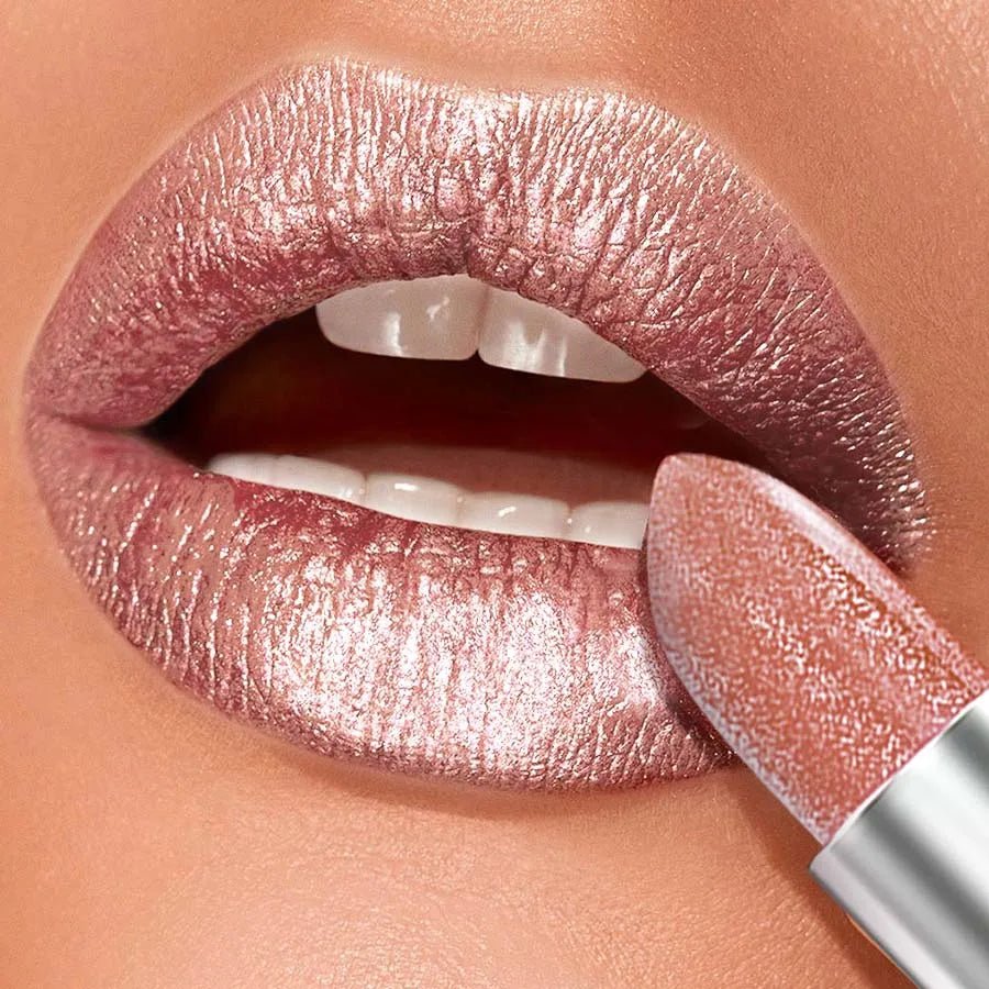 Metallic Glitter Lip Glaze — Long - Lasting Shimmer Lipstick Waterproof Luminous Lip Tint - Mzunye