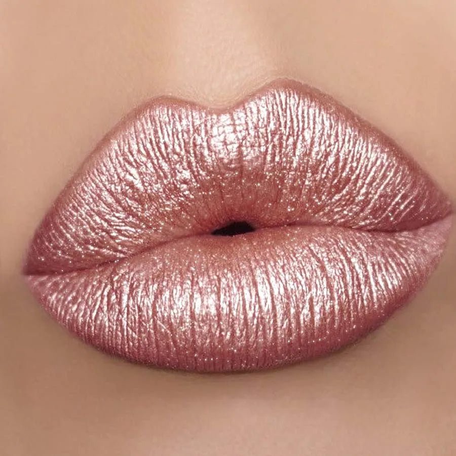 Metallic Glitter Lip Glaze — Long - Lasting Shimmer Lipstick Waterproof Luminous Lip Tint - Mzunye