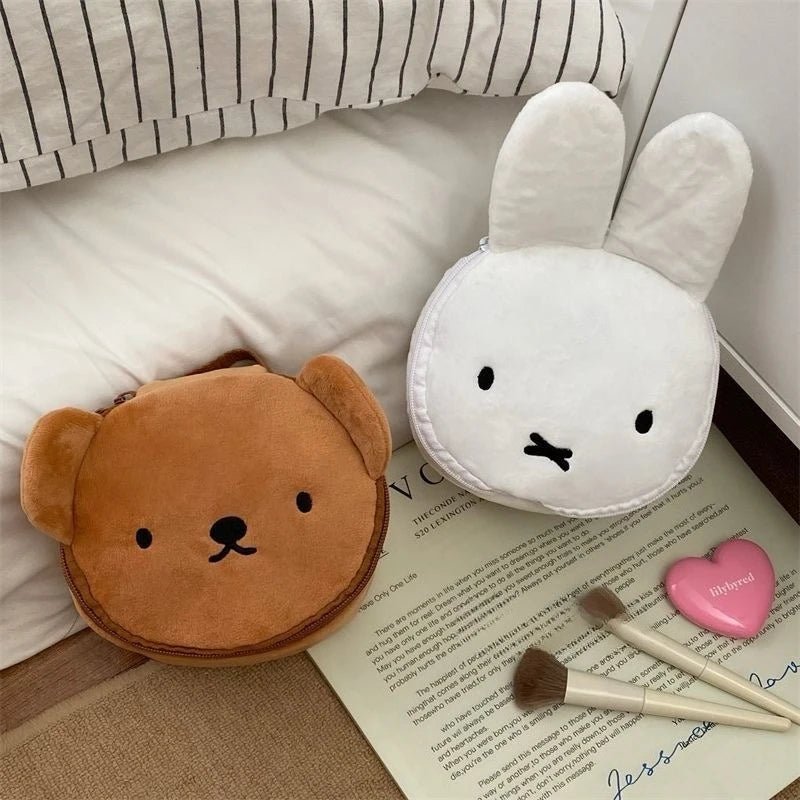 Miffy Kawaii Rabbit Makeup Bag — Large Capacity Travel Cosmetic Organizer - Mzunye