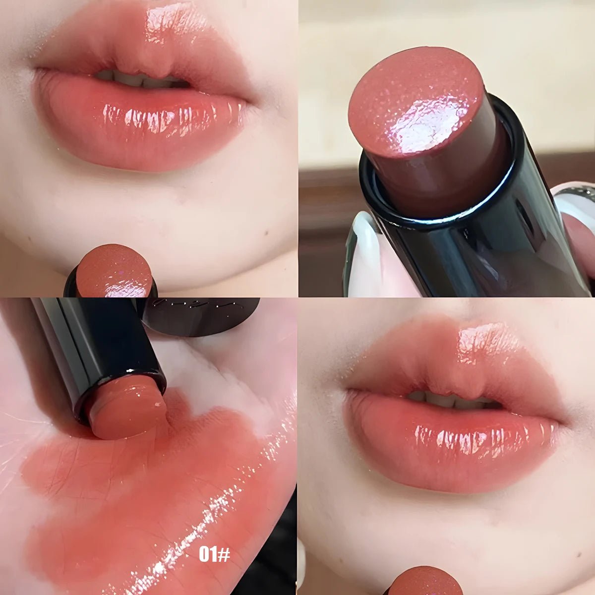 Mirror Finish Red & Brown Lipstick — Waterproof Moisturizing Long - Lasting Lip Gloss Perfect Valentine's Day Gift - Mzunye