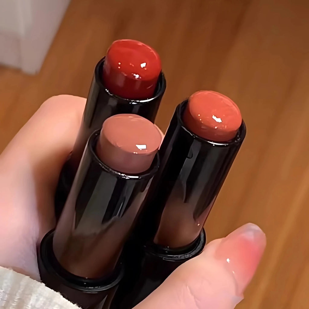 Mirror Finish Red & Brown Lipstick — Waterproof Moisturizing Long - Lasting Lip Gloss Perfect Valentine's Day Gift - Mzunye
