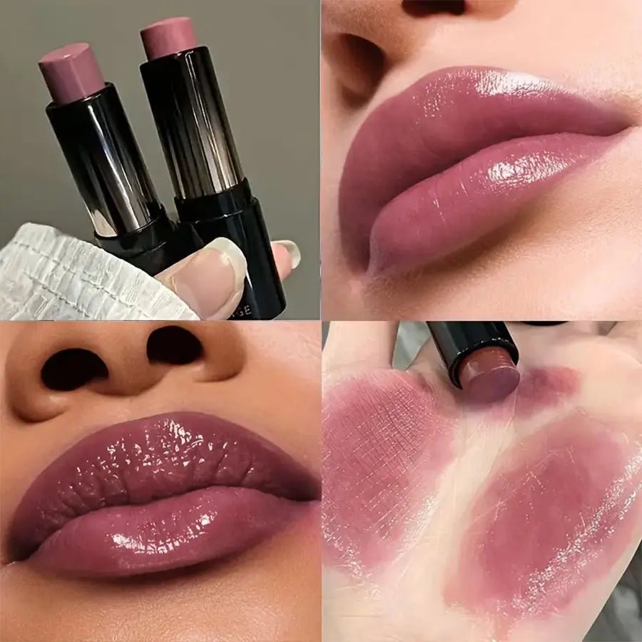 Mirror Finish Red & Brown Lipstick — Waterproof Moisturizing Long - Lasting Lip Gloss Perfect Valentine's Day Gift - Mzunye