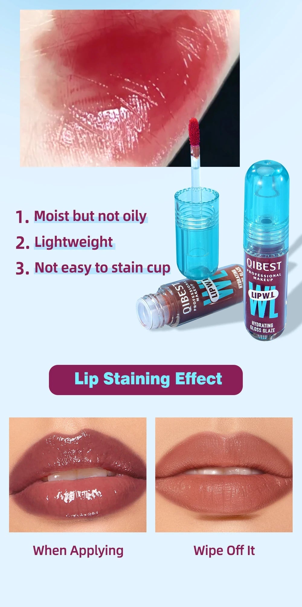 Mirror Lip Gloss — Moisturizing Lightweight Non - Stick Formula - Mzunye