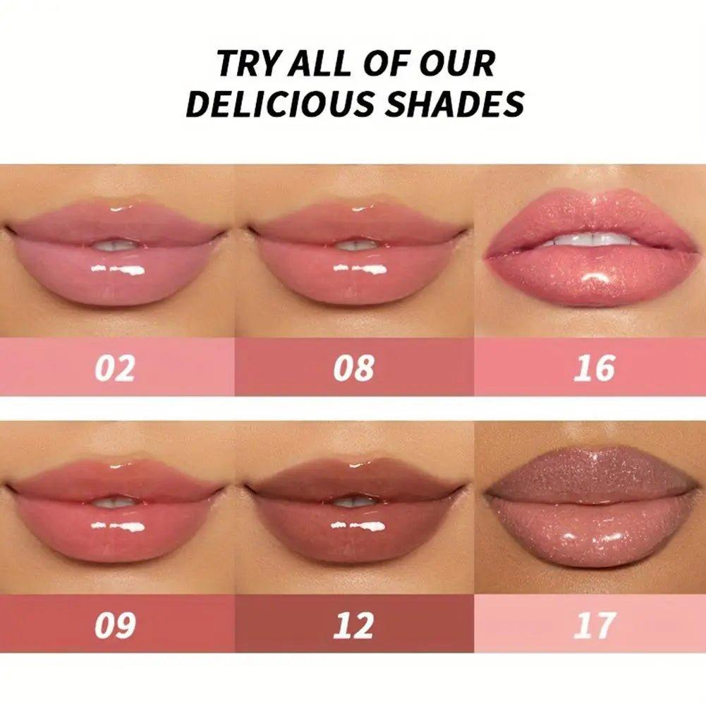 Mirror Pearl Lip Gloss — Waterproof Moisturizing Glitter Lipstick - Mzunye