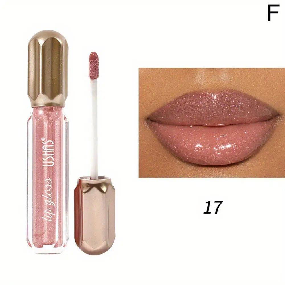 Mirror Pearl Lip Gloss — Waterproof Moisturizing Glitter Lipstick - Mzunye