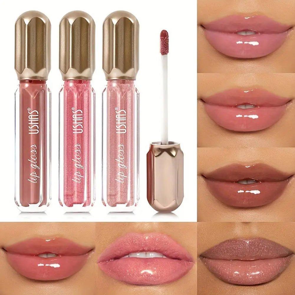 Mirror Pearl Lip Gloss — Waterproof Moisturizing Glitter Lipstick - Mzunye