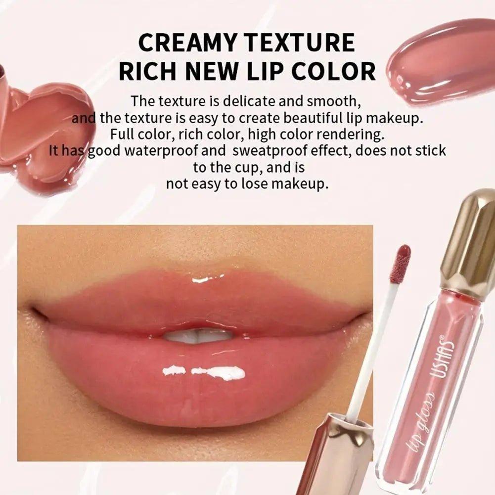 Mirror Pearl Lip Gloss — Waterproof Moisturizing Glitter Lipstick - Mzunye