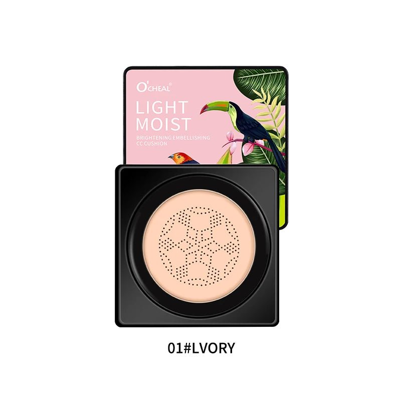 OCHEAL Mushroom Applicator BB Cushion Foundation — Coverage, Glow & Sun Protection - Mzunye