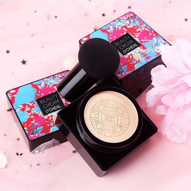 OCHEAL Mushroom Applicator BB Cushion Foundation — Coverage, Glow & Sun Protection - Mzunye