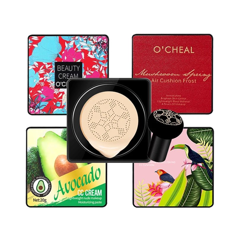 OCHEAL Mushroom Applicator BB Cushion Foundation — Coverage, Glow & Sun Protection - Mzunye