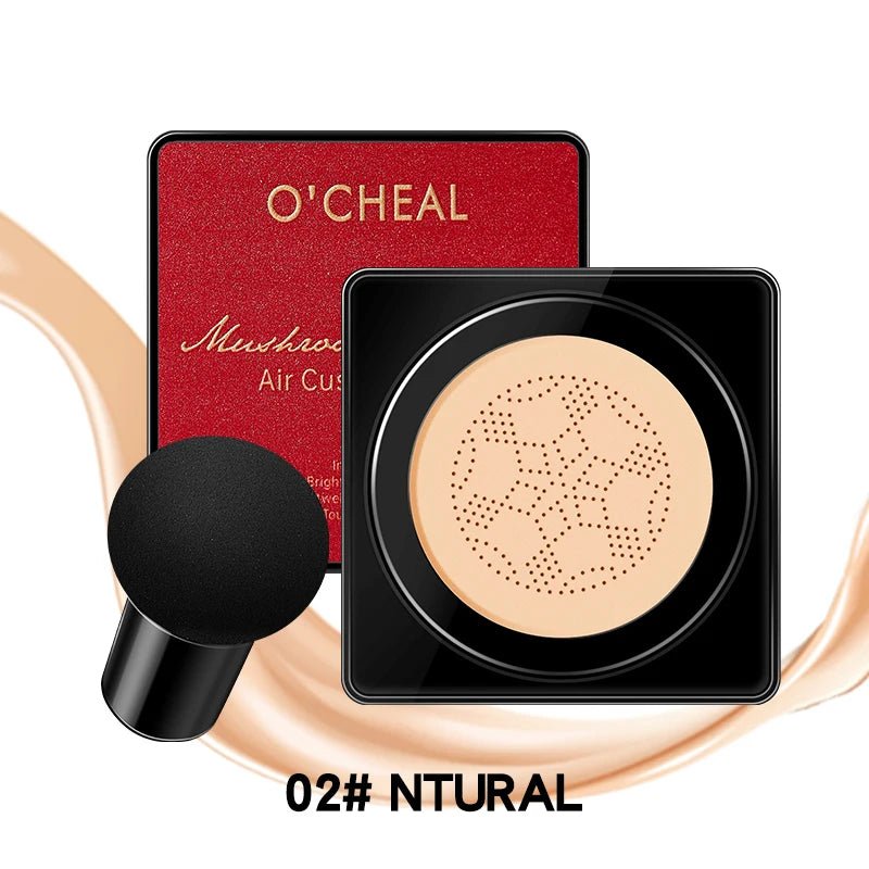 OCHEAL Mushroom Applicator BB Cushion Foundation — Coverage, Glow & Sun Protection - Mzunye