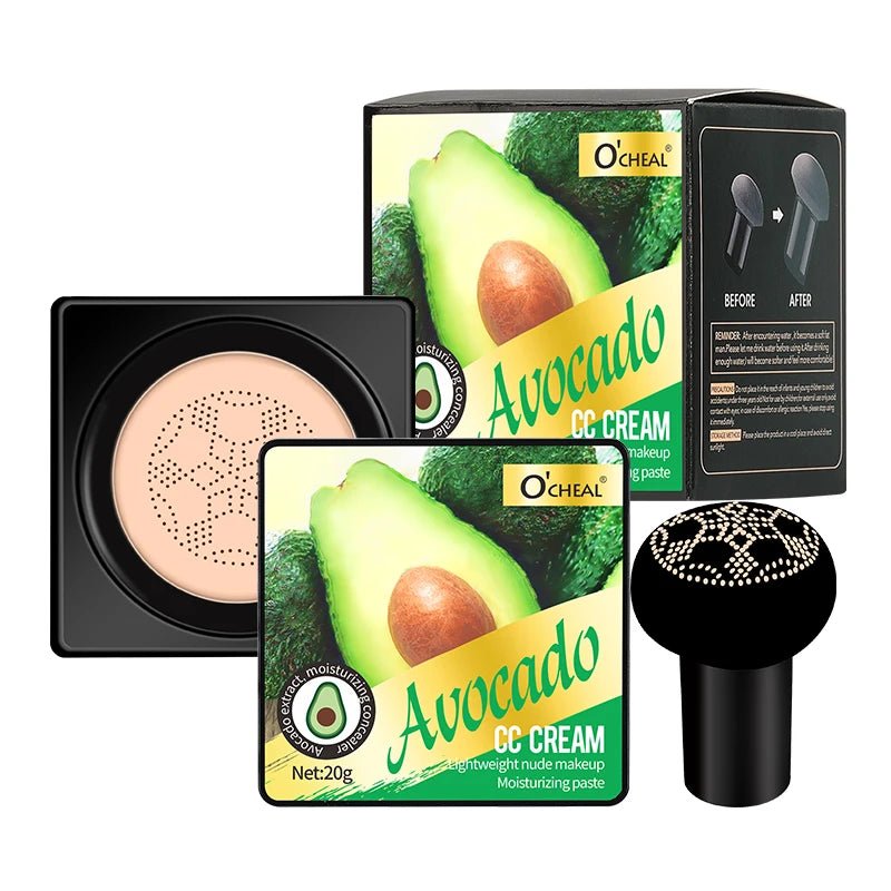 OCHEAL Mushroom Applicator BB Cushion Foundation — Coverage, Glow & Sun Protection - Mzunye