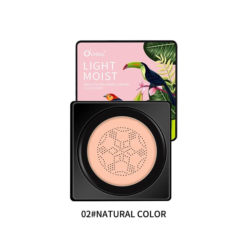 OCHEAL Mushroom Applicator BB Cushion Foundation — Coverage, Glow & Sun Protection - Mzunye