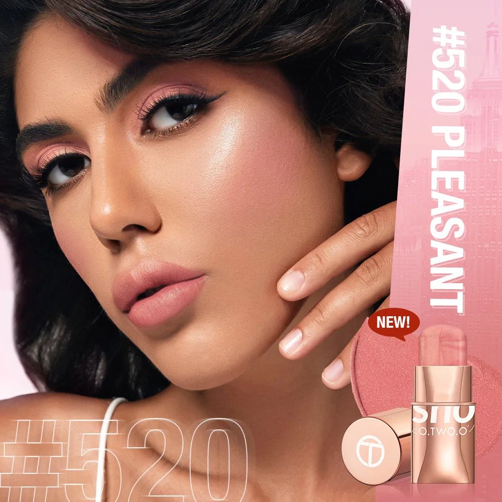 O.TWO.O 3 - in - 1 Cream Blush Stick — Lip, Cheek & Eye Colour, Waterproof Lightweight Multi - Use Makeup | 8 Shades - Mzunye