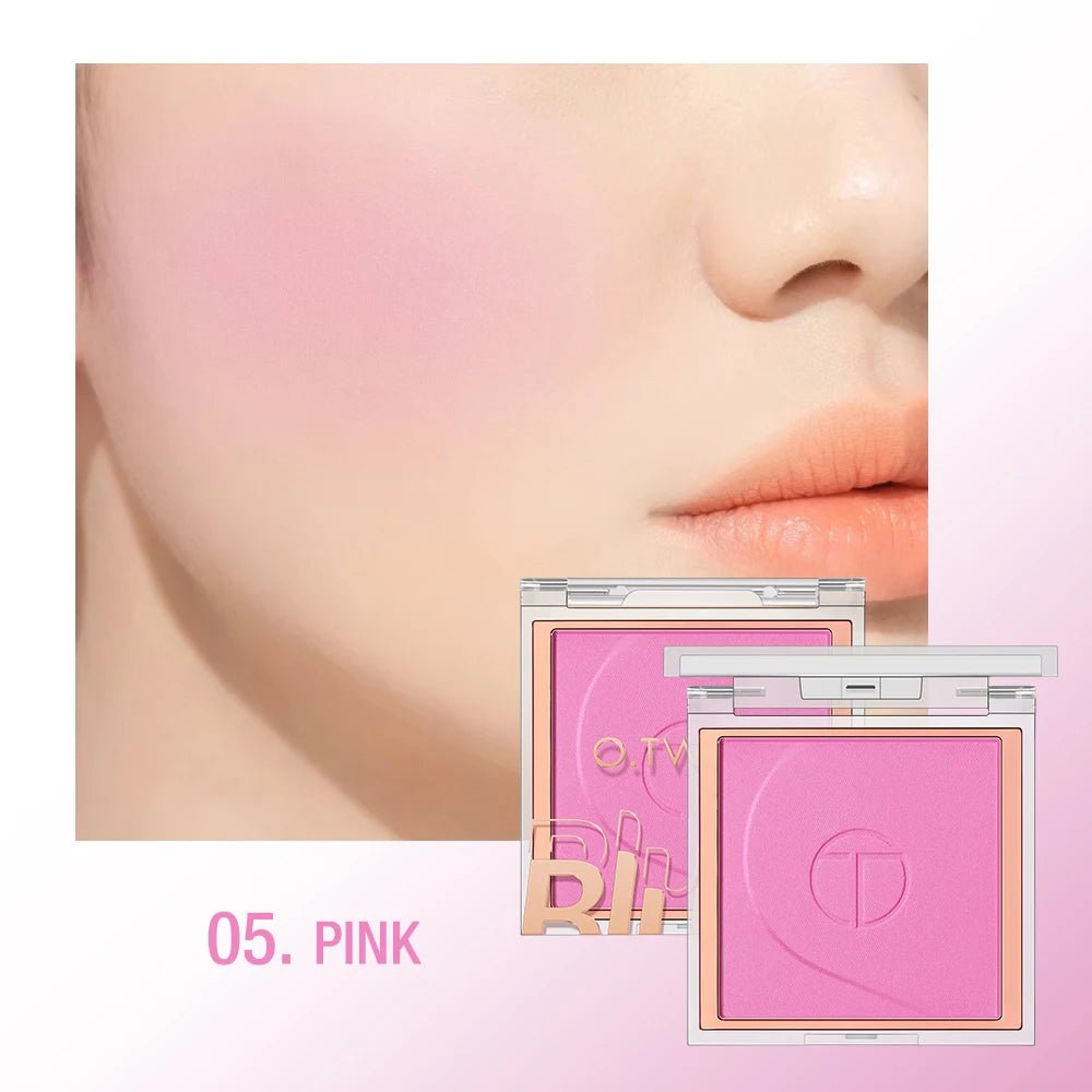 O.TWO.O 6 - Shade Blush Palette — Soft Mineral Powder, Natural Cheek Colour & Contour | Matte Finish - Mzunye