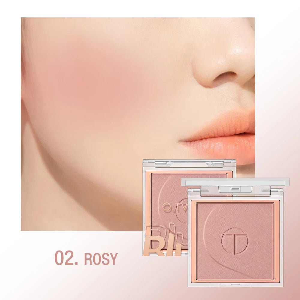 O.TWO.O 6 - Shade Blush Palette — Soft Mineral Powder, Natural Cheek Colour & Contour | Matte Finish - Mzunye