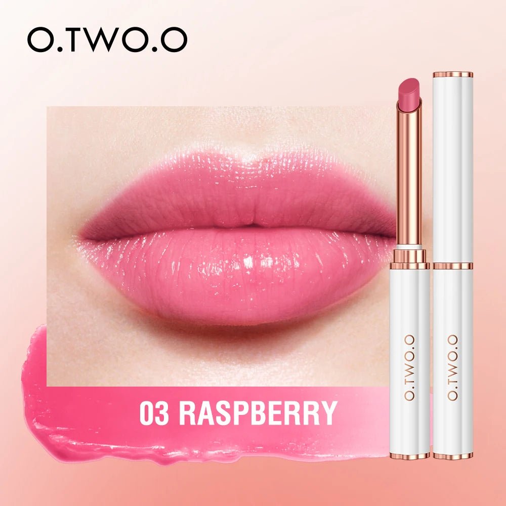 O.TWO.O Colour Changing Lip Balm — Moisturizing Beeswax Lip Gloss, Long - Lasting Tinted Lip Care | 4 Shades - Mzunye