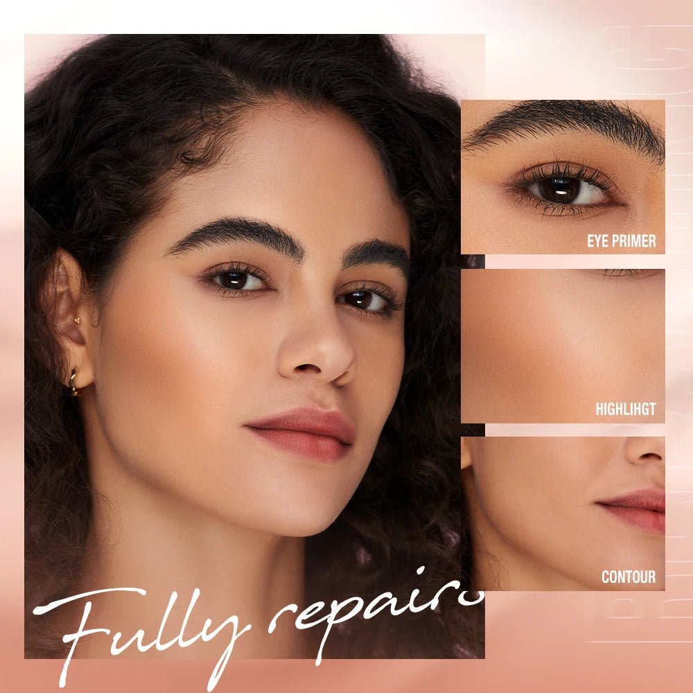 O.TWO.O Double - Ended Contour Stick — Highlight & Bronzer Pen, Waterproof Face Sculpting Makeup | 4 Shades - Mzunye