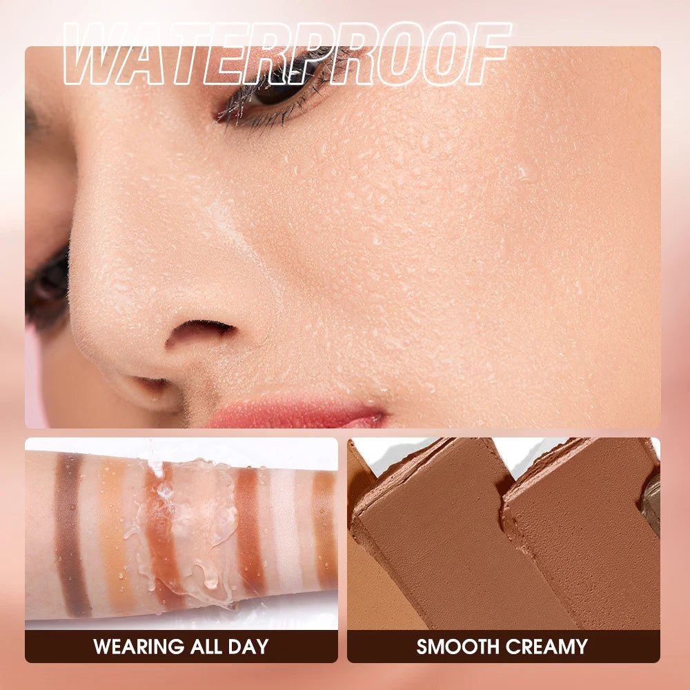 O.TWO.O Double - Ended Contour Stick — Highlight & Bronzer Pen, Waterproof Face Sculpting Makeup | 4 Shades - Mzunye