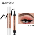 O.TWO.O Double - Ended Stamp Eyeliner — Waterproof, Fast - Dry Liquid Liner Pen | Perfect Wing Every Time - Mzunye