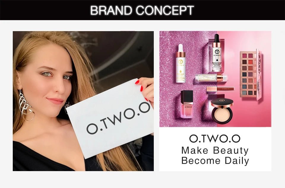 O.TWO.O Double - Ended Stamp Eyeliner — Waterproof, Fast - Dry Liquid Liner Pen | Perfect Wing Every Time - Mzunye