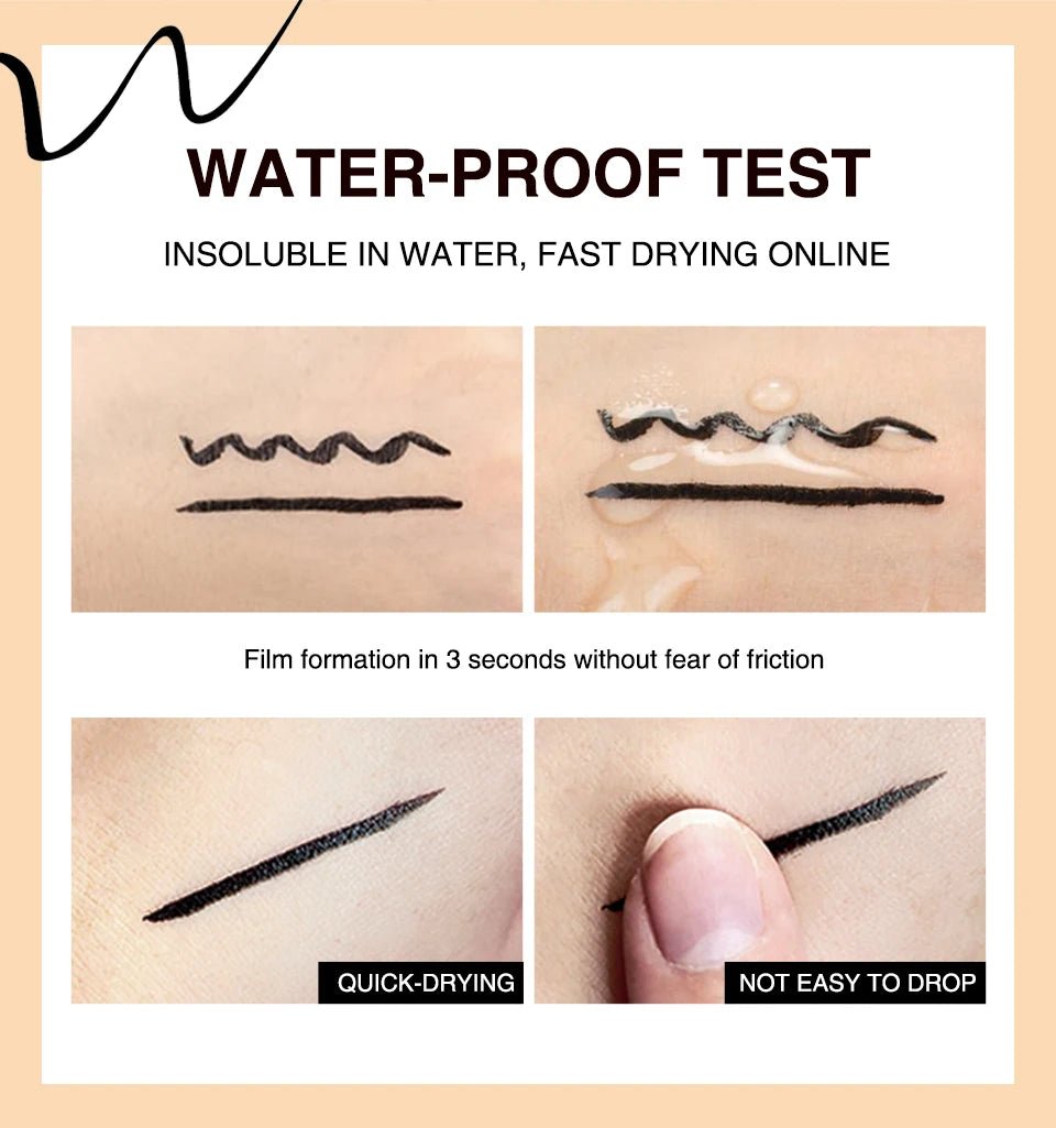 O.TWO.O Double - Ended Stamp Eyeliner — Waterproof, Fast - Dry Liquid Liner Pen | Perfect Wing Every Time - Mzunye
