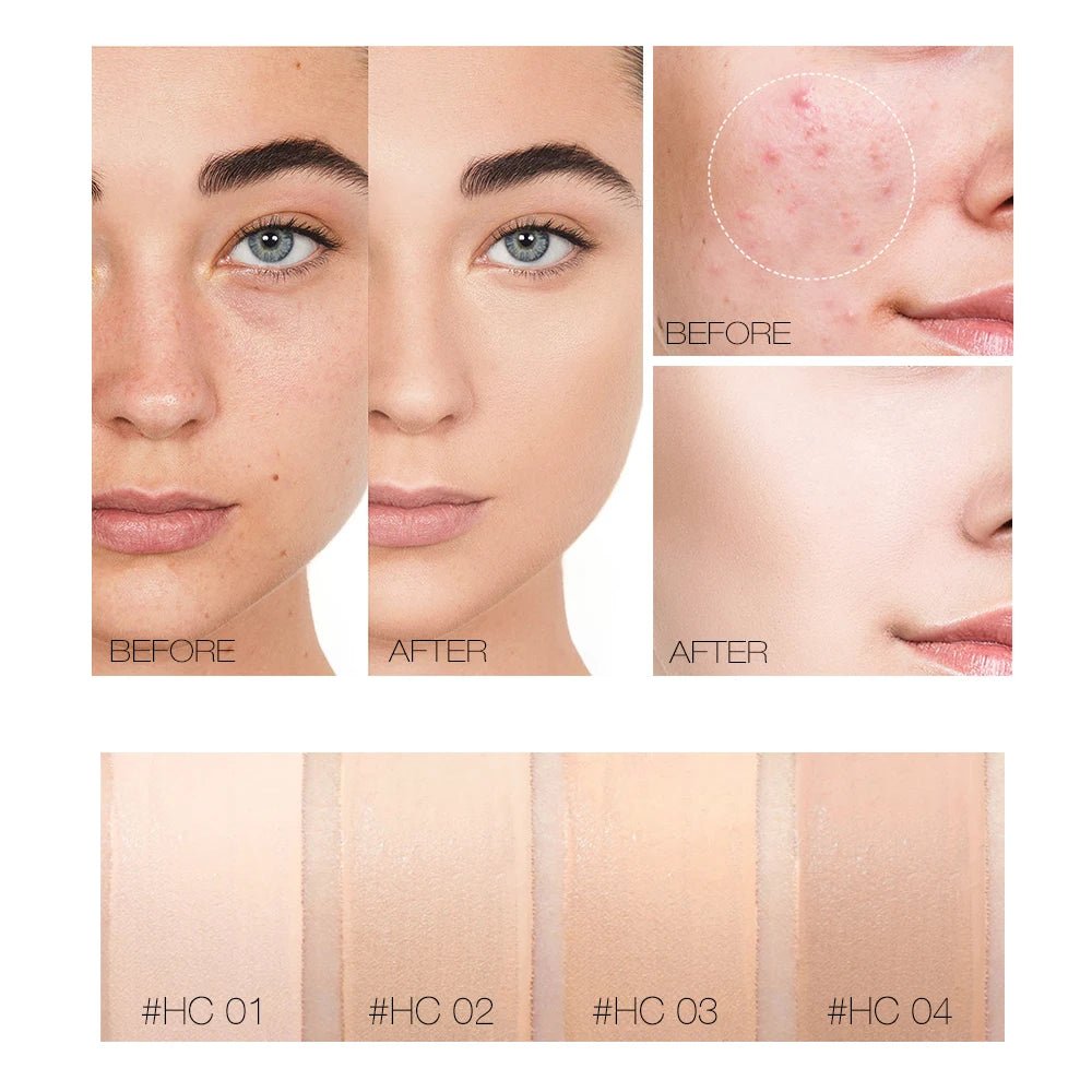 O.TWO.O Full Coverage Liquid Concealer — Waterproof, Long - Lasting, Dark Circle & Blemish Cover | 4 Shades - Mzunye