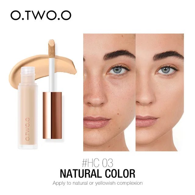 O.TWO.O Full Coverage Liquid Concealer — Waterproof, Long - Lasting, Dark Circle & Blemish Cover | 4 Shades - Mzunye