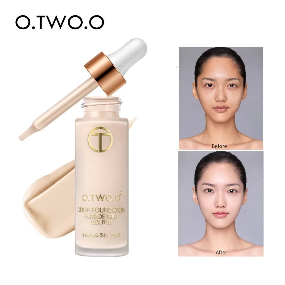 O.TWO.O Lightweight BB Cream Foundation — Oil - Free, Moisturizing, Waterproof, Long - Lasting | 3 Shades - Mzunye