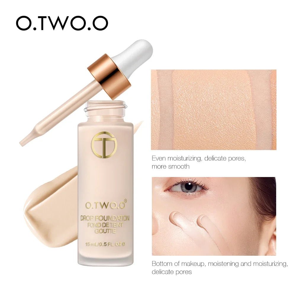 O.TWO.O Lightweight BB Cream Foundation — Oil - Free, Moisturizing, Waterproof, Long - Lasting | 3 Shades - Mzunye