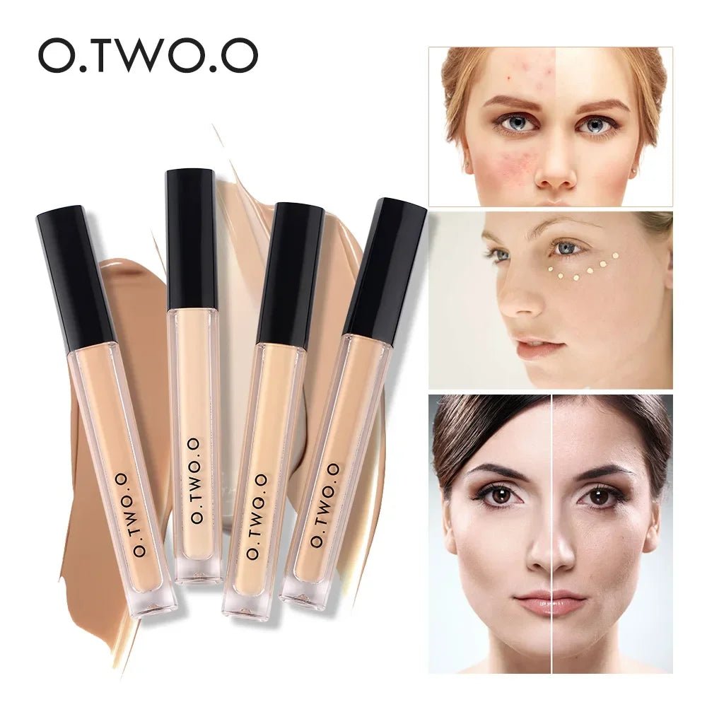O.TWO.O Liquid Concealer — Full Coverage Face Contour, Brightening, Waterproof | 4 Shades - Mzunye