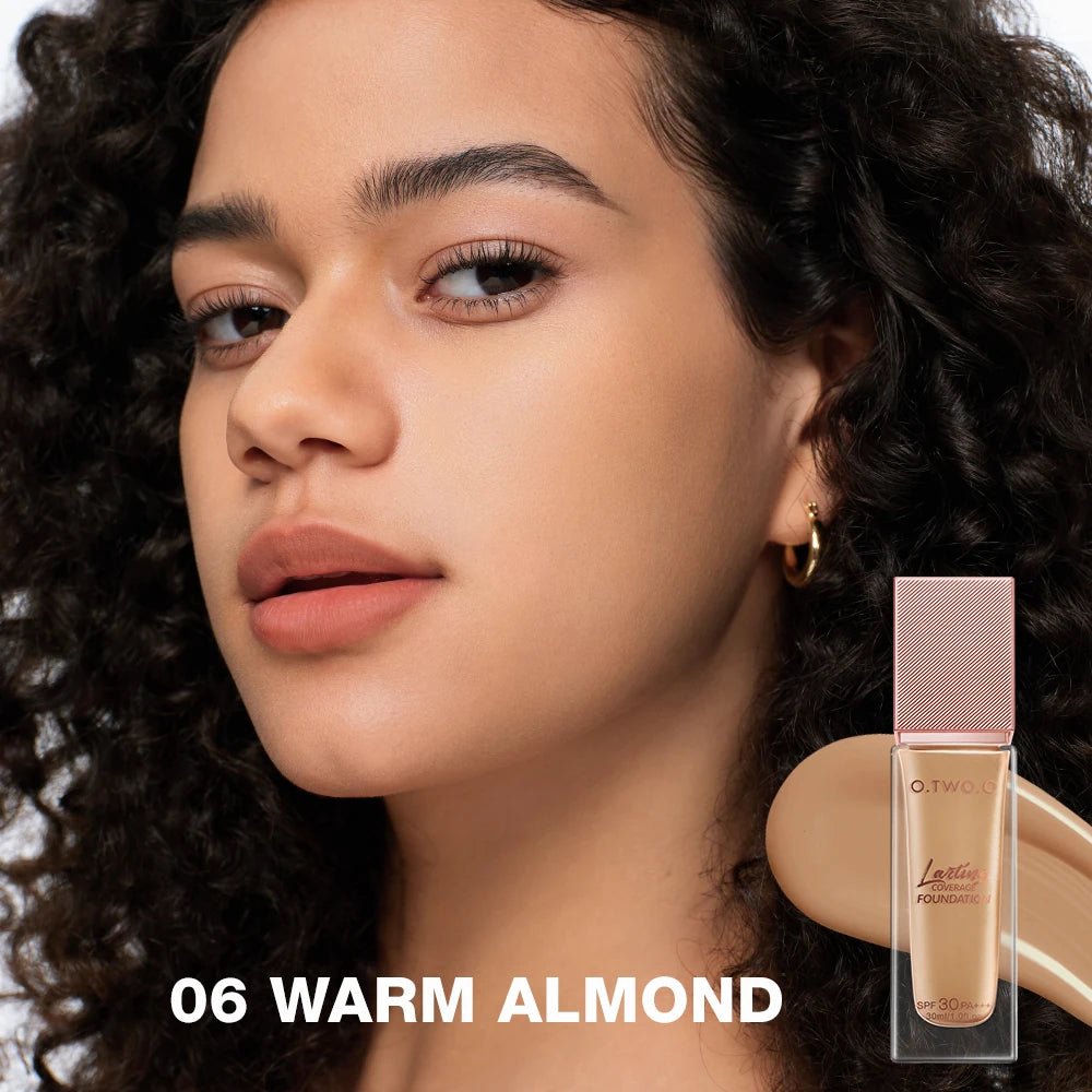 O.TWO.O Liquid Foundation — Full Coverage Matte Finish, Oil - Control, Waterproof, Long - Lasting — 6 Shades - Mzunye