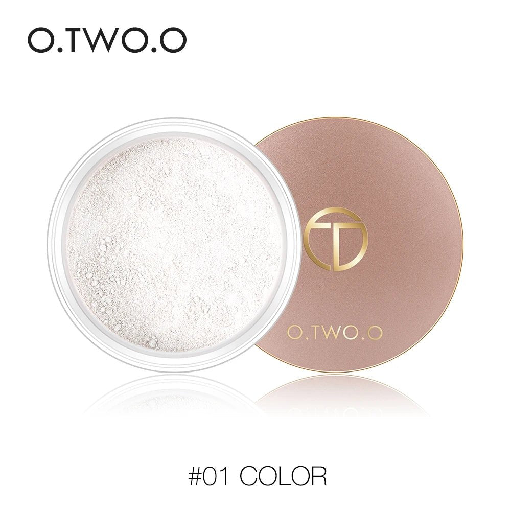 O.TWO.O Loose Setting Powder — Matte Finish, Invisible Pores, Waterproof Long - Lasting Base Makeup | 2 Shades - Mzunye