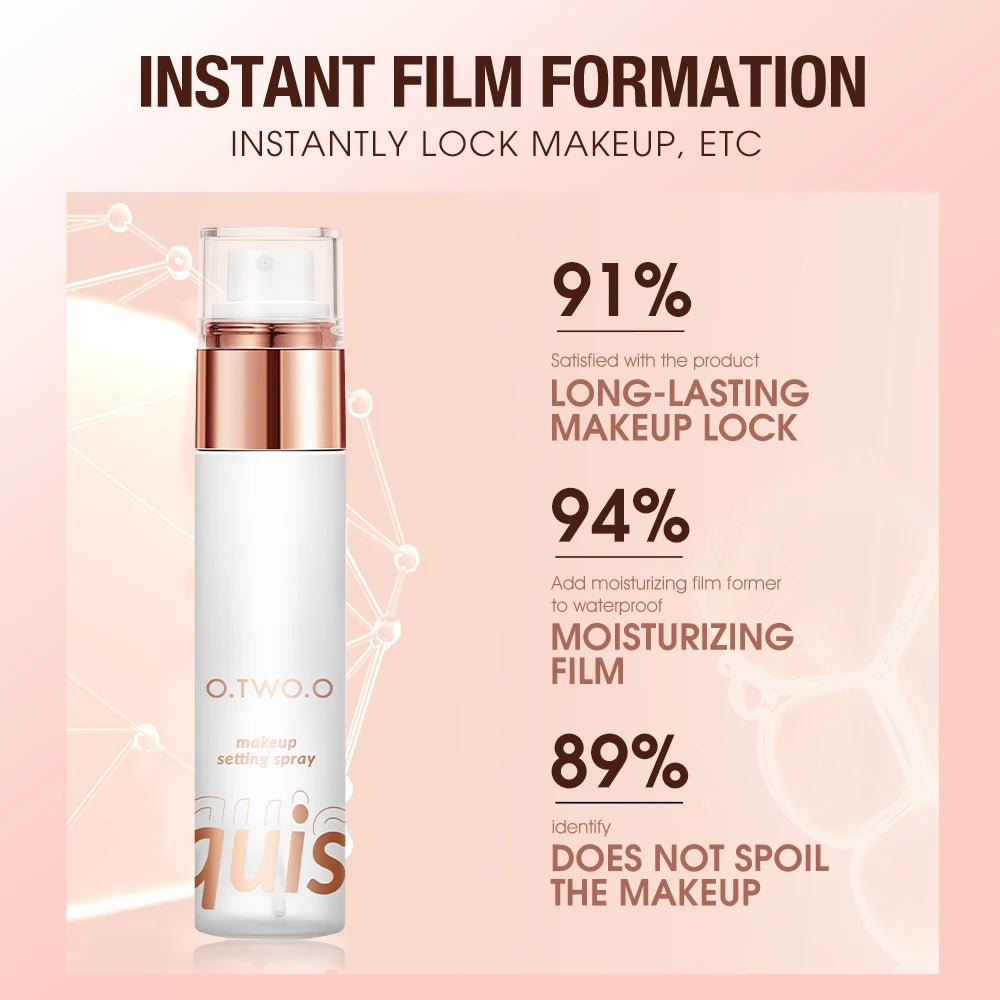 O.TWO.O Makeup Setting Spray — Long - Lasting Lock, Moisturizing Finishing Spray, Instant Film Formula - Mzunye
